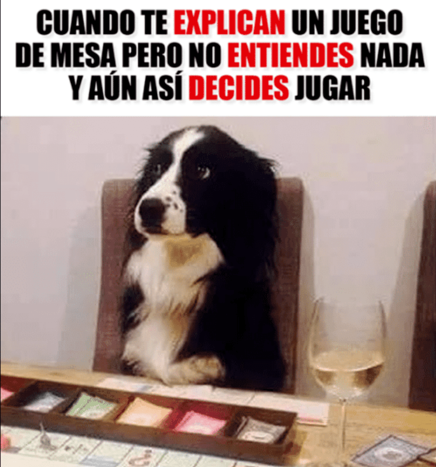 Meme juegos de mesa perro