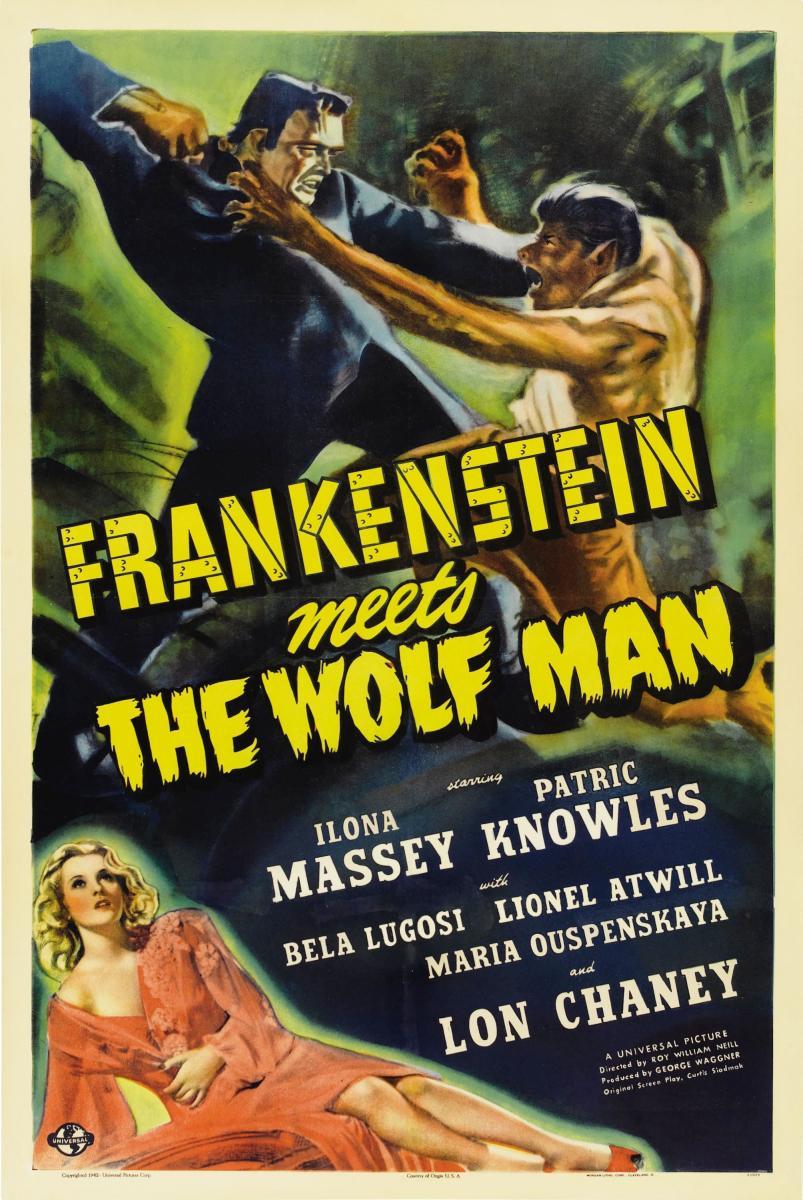 Frankenstein vs Hombre Lobo poster 