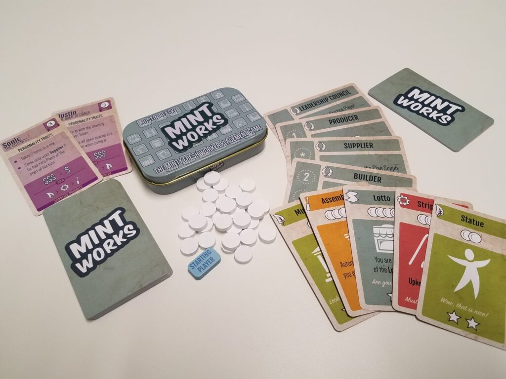 Mint Works juego de mesa microjuego
