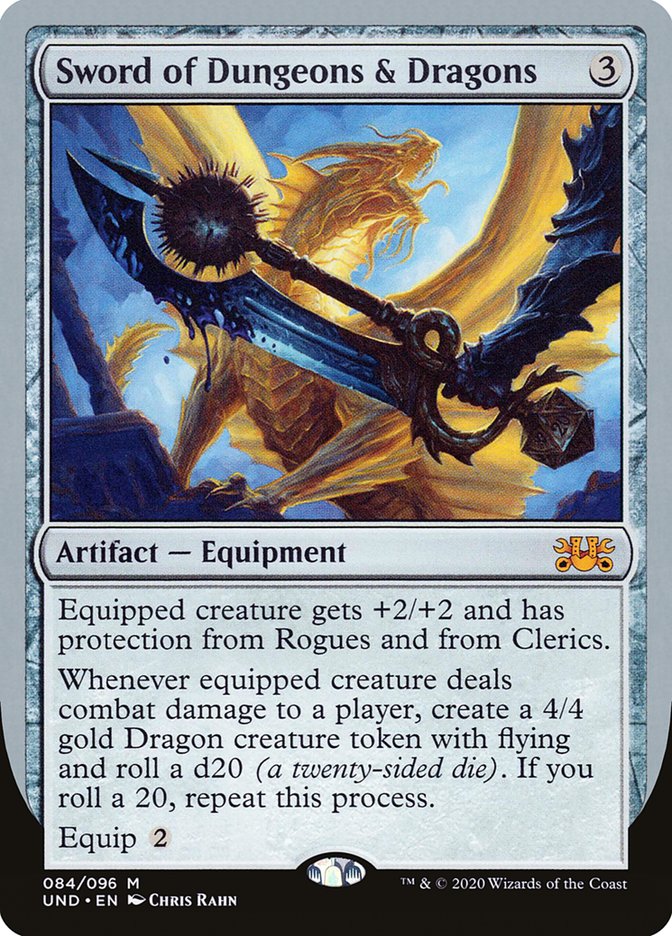 Espada de Calabozos y Dragones Magic Carta